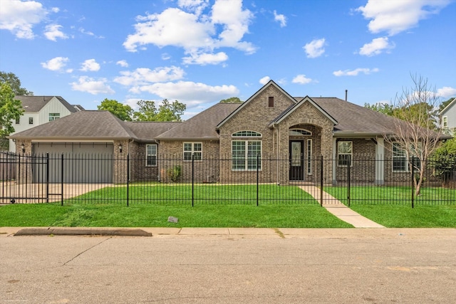 929 Oak St, Houston, TX 77018 - view of front of home featuring brick siding, an attached garage, and a shingled roof