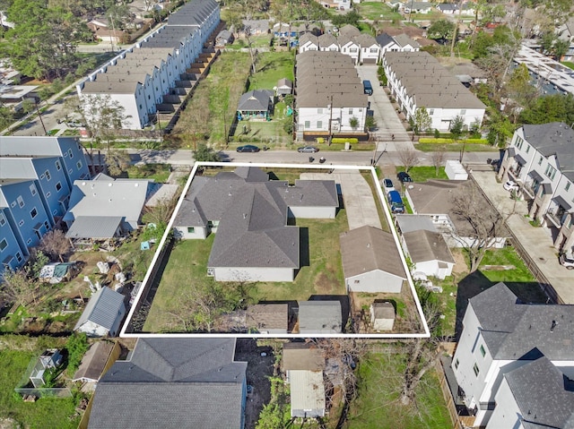 929 Oak St, Houston, TX 77018 - aerial perspective of suburban area