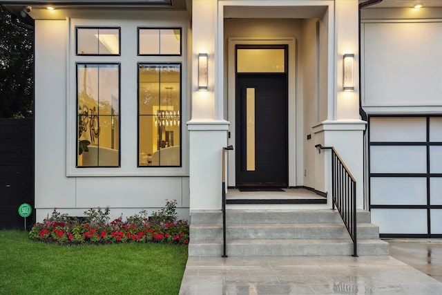 view of exterior entry