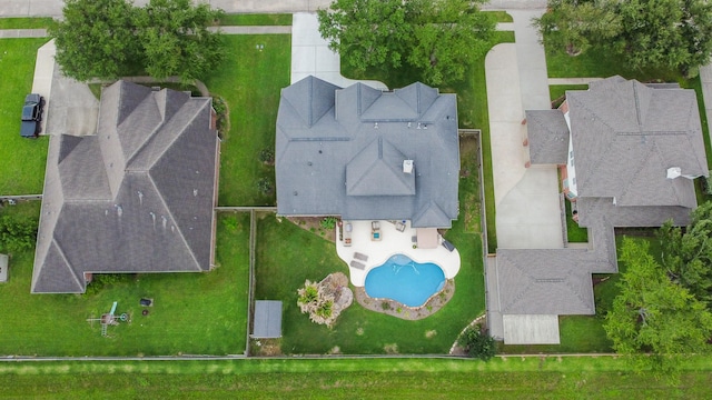 1886 Pampas Trail Dr, Friendswood, TX 77546 - bird's eye view of a pool area