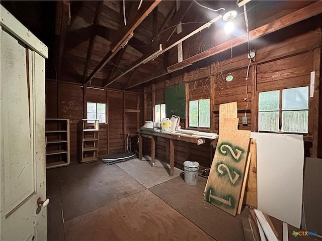 misc room featuring concrete floors