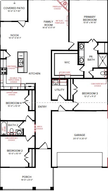 15222 Prairie Mill Dr, New Caney, TX 77357 - home floor plan