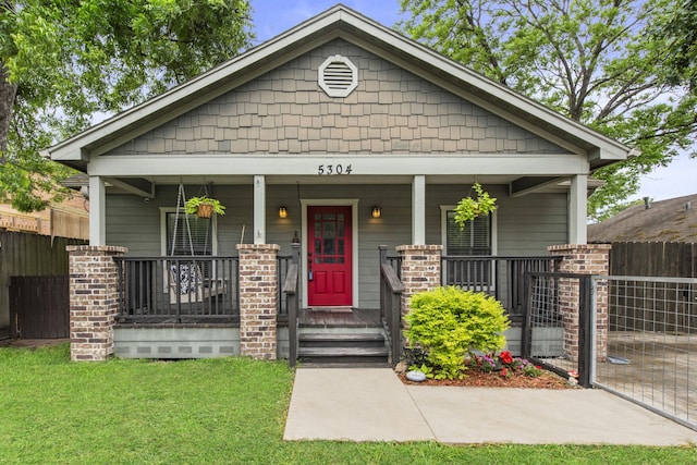 bungalow-style house featuring a porch