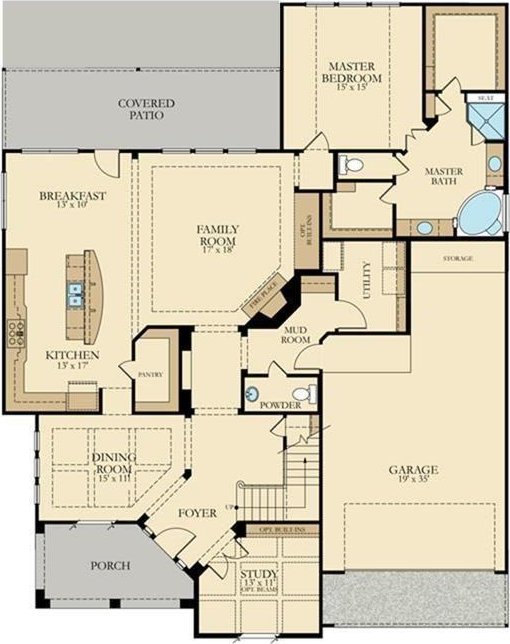 18814 Luby Creek Dr, Cypress, TX 77433 - property floor plan