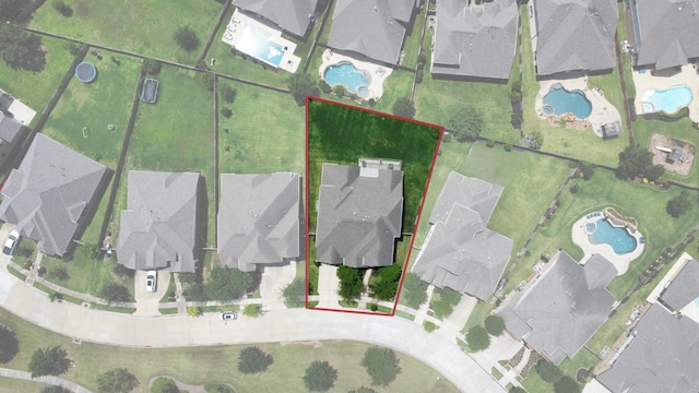 18814 Luby Creek Dr, Cypress, TX 77433 - aerial view of residential area featuring a pool