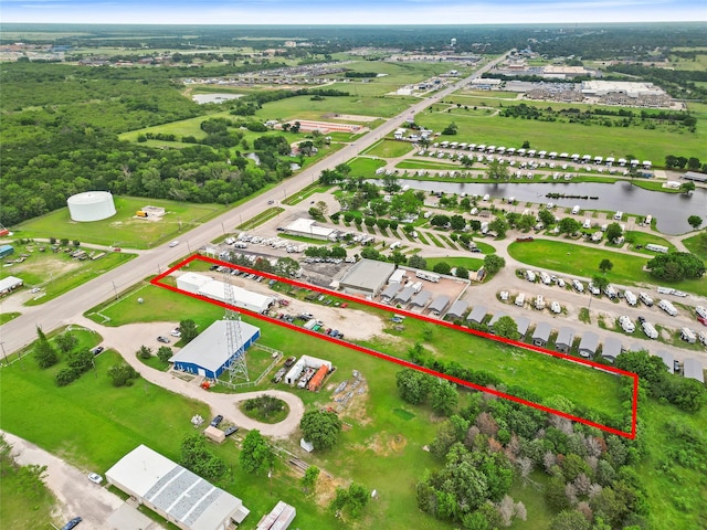 4429 W State Highway 31, Corsicana, TX 75110 - aerial overview of property's location featuring a large body of water and property boundaries highlighted
