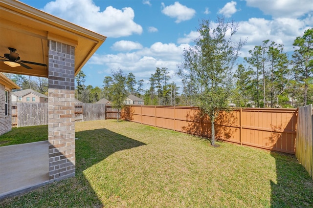 820 Dawn Redwood Ct, Conroe, TX 77304 - view of yard featuring a ceiling fan