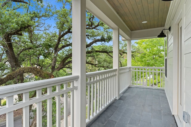 view of balcony