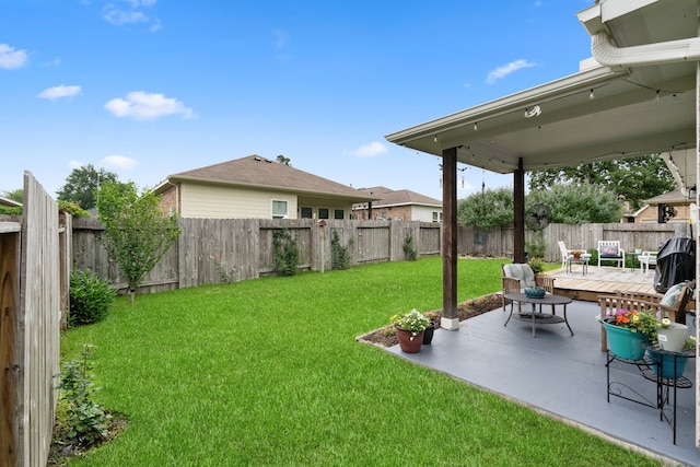 18910 S Sapling Oaks Pl, Magnolia, TX 77355 - view of yard with a patio