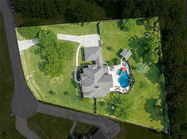 14710 Turquoise Ct, Willis, TX 77378 - bird's eye view of a pool