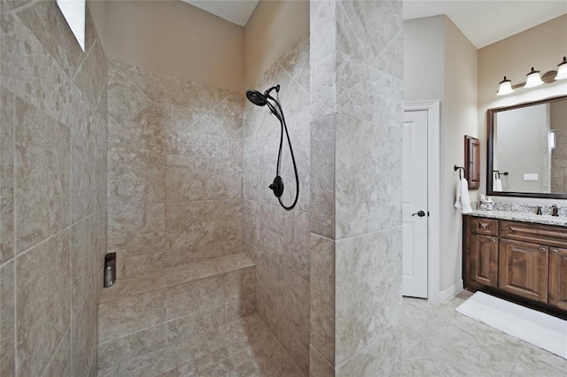 14710 Turquoise Ct, Willis, TX 77378 - full bath with tiled shower and vanity