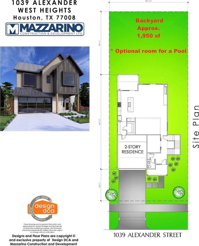 1039 Alexander St, Houston, TX 77008 - room layout