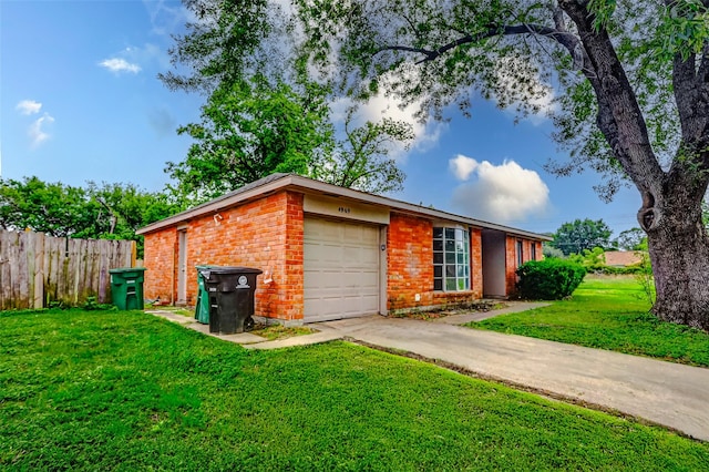 4969 E Rdg Creek Dr, Houston, TX 77053 - view of property exterior featuring an attached garage, brick siding, and concrete driveway