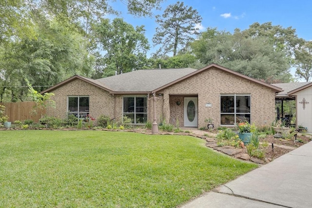 24930 Plantation Estates Ave, Porter, TX 77365 - ranch-style home featuring brick siding and a shingled roof
