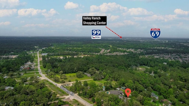 24930 Plantation Estates Ave, Porter, TX 77365 - aerial view of property and surrounding area with a forest