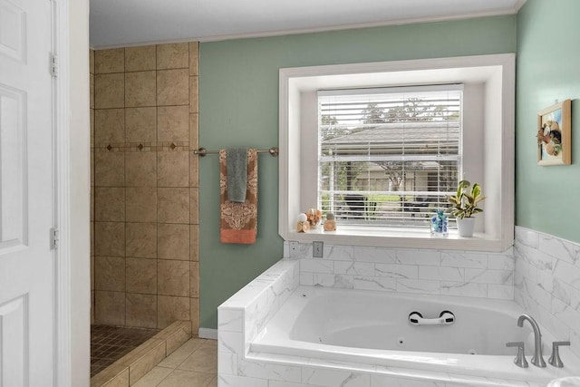 24930 Plantation Estates Ave, Porter, TX 77365 - bathroom with a whirlpool tub and a tile shower