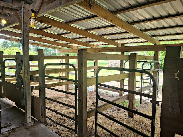 view of stable