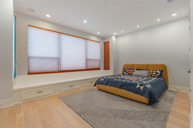 406 Fenn St Unit A, Houston, TX 77018 - bedroom featuring light wood finished floors and recessed lighting