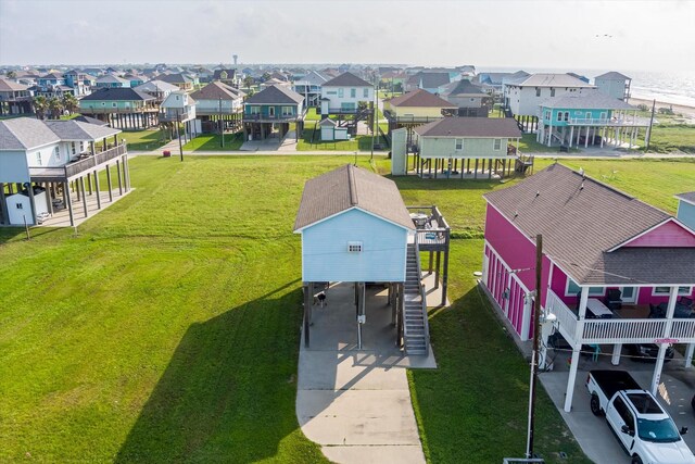 aerial perspective of suburban area
