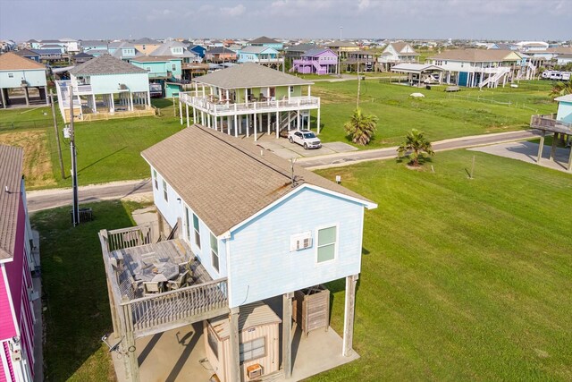 aerial perspective of suburban area