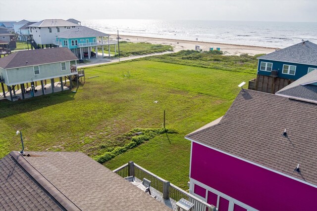 bird's eye view of unending shoreline