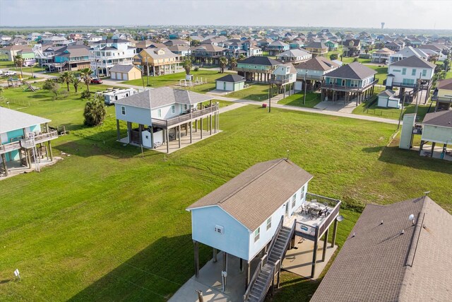 aerial perspective of suburban area