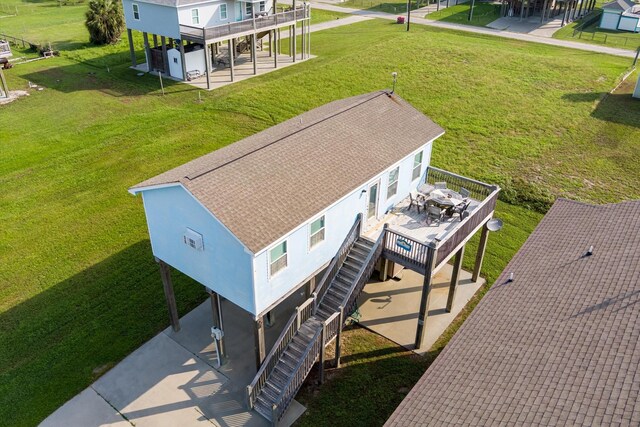 view from above of property