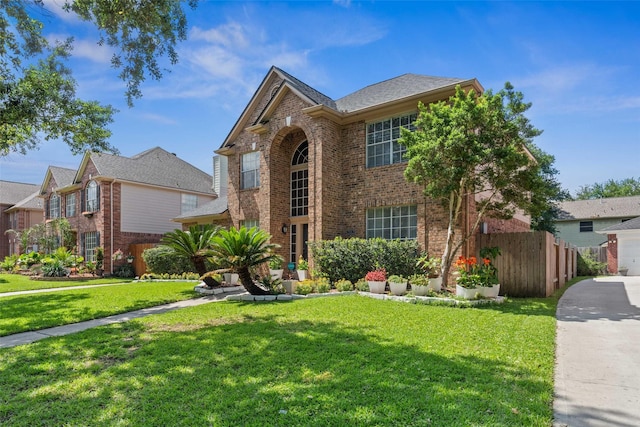 2112 Shadow Bay Cir, League City, TX 77573 - traditional-style home featuring brick siding