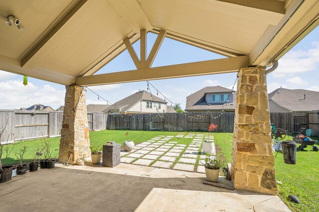 2723 Camellia Ave, Brookshire, TX 77423 - view of patio / terrace with a residential view and a gazebo