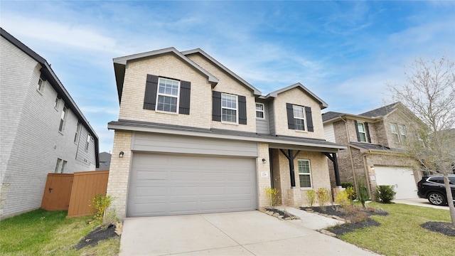 22218 Delphin Grove Dr, Hockley, TX 77447 - traditional home with brick siding, concrete driveway, and a garage