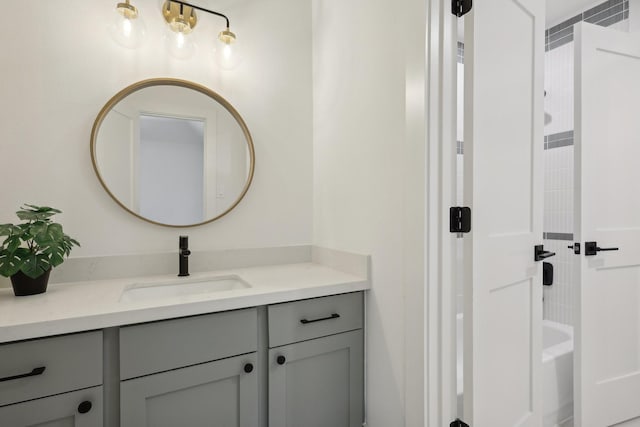 6291/2 Rancho Bauer Dr, Houston, TX 77079 - full bath with vanity and shower / washtub combination