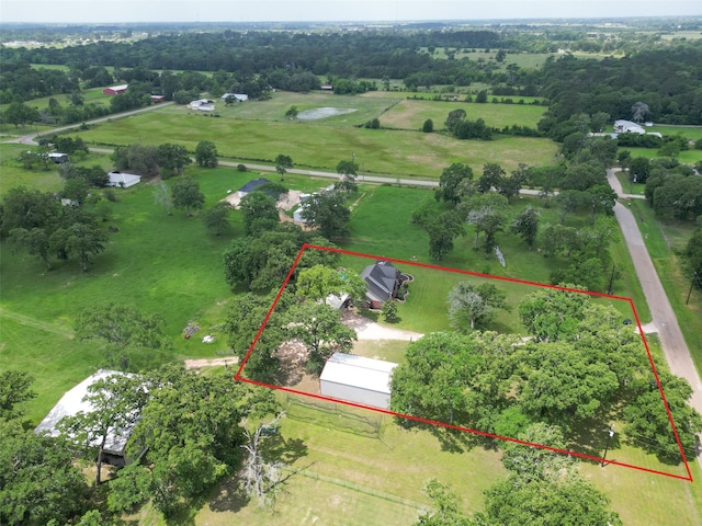 996 Scroggins Ln, Waller, TX 77484 - view of rural area with property boundaries highlighted and a pastoral area