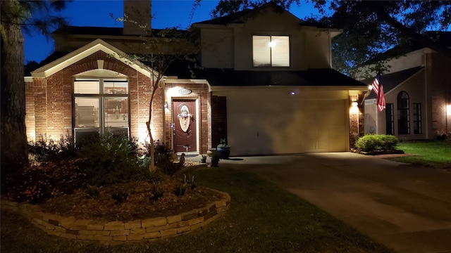 15223 Hillside Park Way, Cypress, TX 77433 - view of front facade featuring an attached garage and driveway