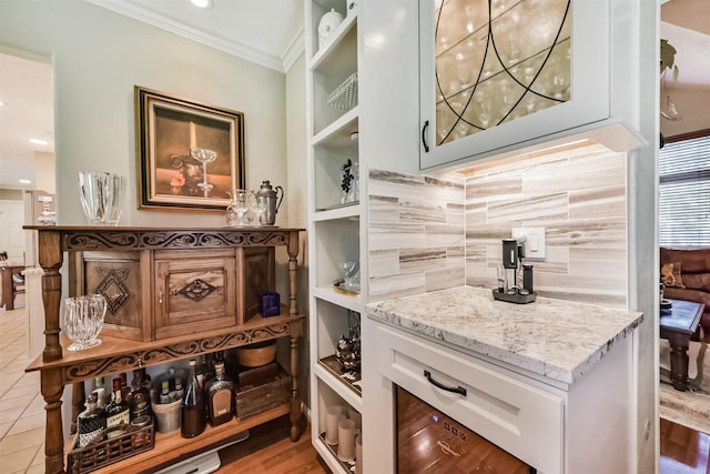 15223 Hillside Park Way, Cypress, TX 77433 - wine area with crown molding