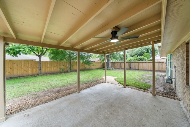 16330 Autumn Wind Dr, Houston, TX 77090 - view of patio featuring ceiling fan