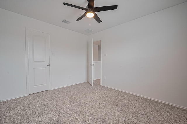 5422 Evergreen Heights Ln, Spring, TX 77373 - unfurnished room with ceiling fan, light colored carpet, and baseboards