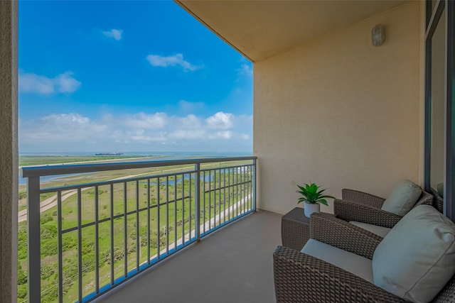 801 E Beach Dr Unit Tw2008, Galveston, TX 77550 - balcony featuring a water view