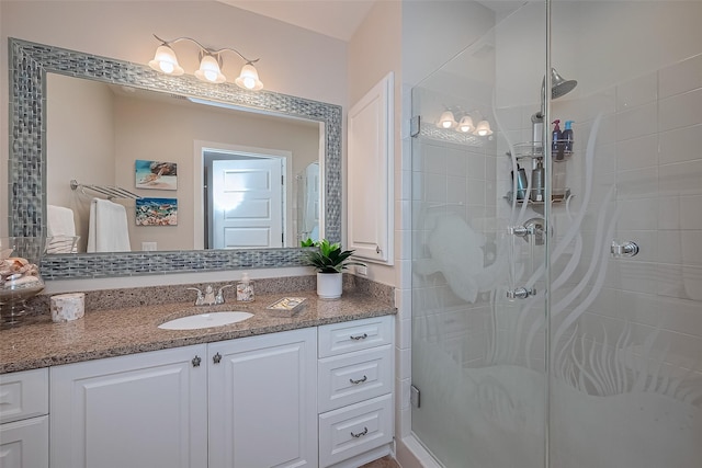 801 E Beach Dr Unit Tw2008, Galveston, TX 77550 - full bathroom with a shower stall and vanity