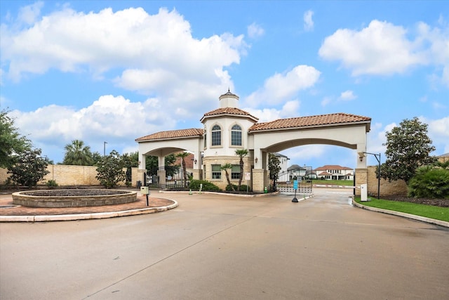 view of property featuring fence