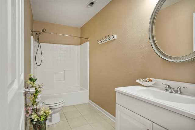 11 Highland Dr, Hitchcock, TX 77563 - bathroom with toilet, tile patterned flooring, vanity, shower / washtub combination, and baseboards