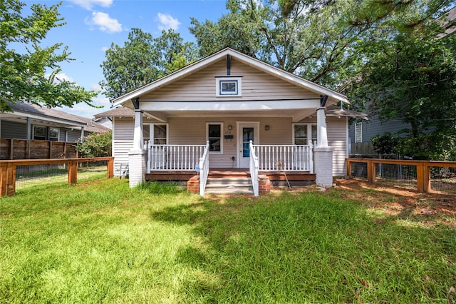 bungalow featuring covered porch