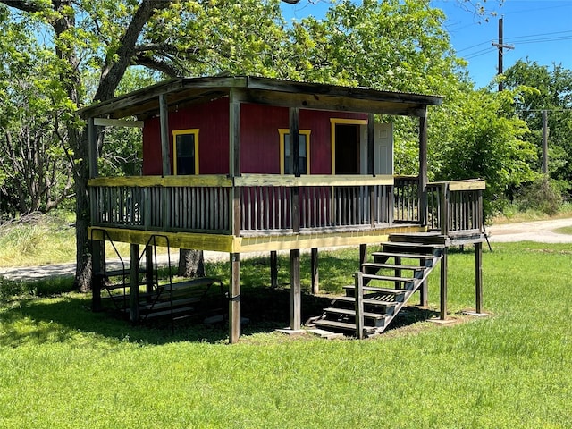 322 E College St, Fairfield, TX 75840 - view of outdoor structure with stairs