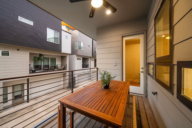 2705 St Emanuel St, Houston, TX 77004 - balcony featuring a ceiling fan