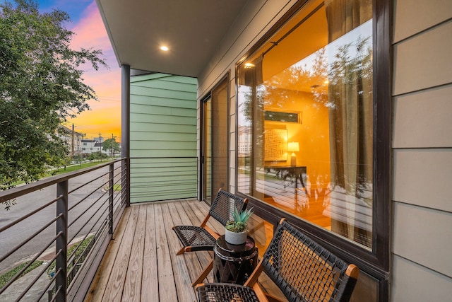 2705 St Emanuel St, Houston, TX 77004 - view of balcony at dusk