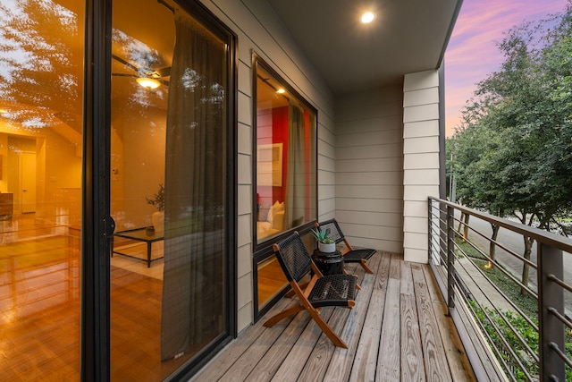 2705 St Emanuel St, Houston, TX 77004 - view of balcony at dusk