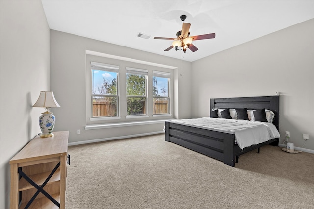 22726 Little Blue Stem Dr, Tomball, TX 77375 - carpeted bedroom with baseboards and ceiling fan
