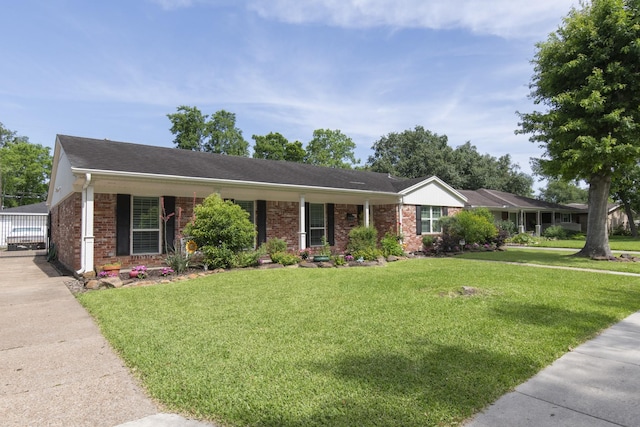 11107 Atwell Dr, Houston, TX 77096 - single story home featuring a front yard and brick siding