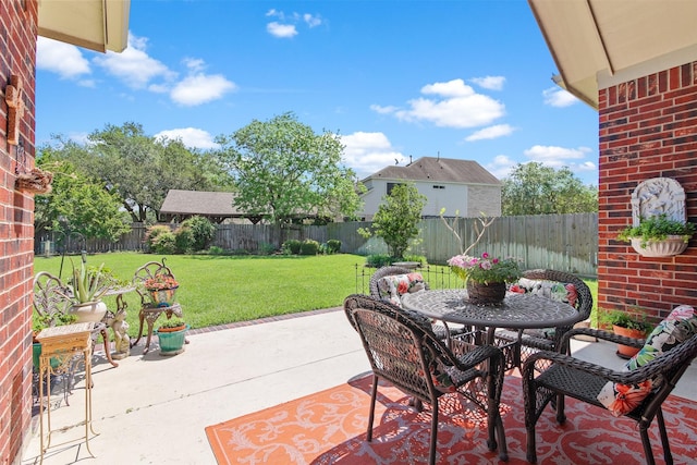 view of patio / terrace with outdoor dining area