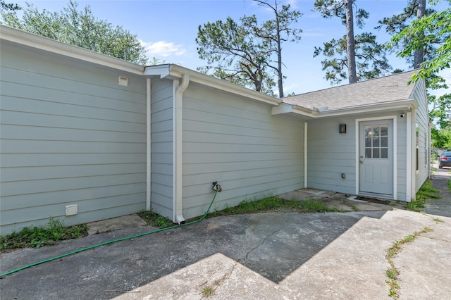 rear view of property with a patio