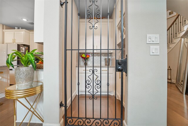detailed view of wood finished floors